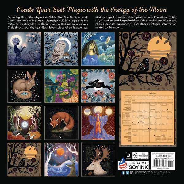 Llewellyn's 2025 Magical Moon Calendar โ The Coven's Cottage