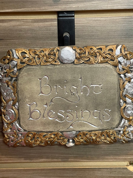 Bright Blessings Plaque - Custom Painted