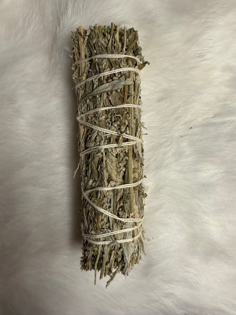 Small Mugwort Smoke Cleansing Stick - 3-4"