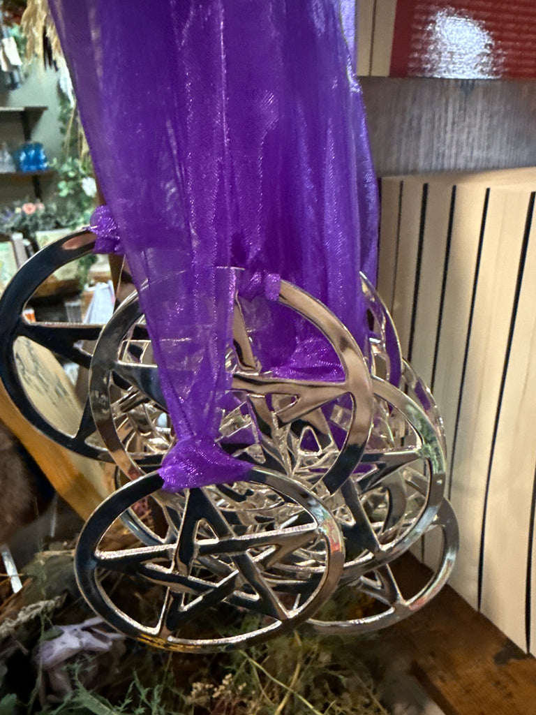 Pentacle Charm with Ribbon
