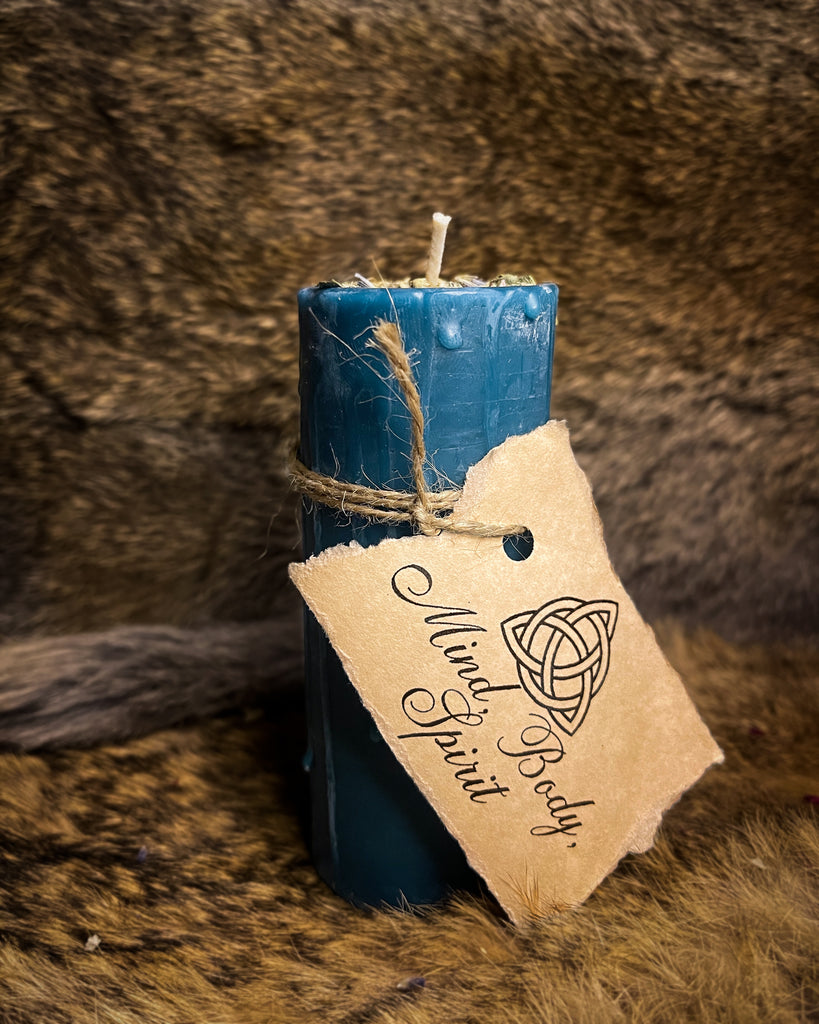 100% Beeswax Candle - Mind, Body, Spirit