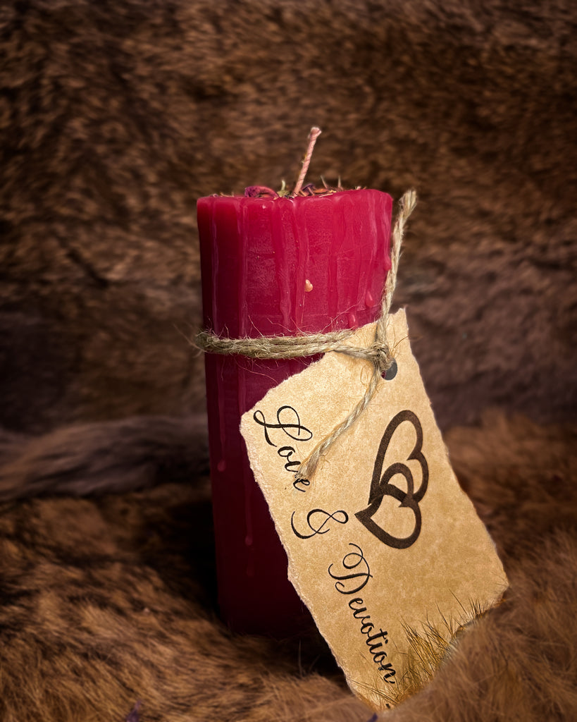 100% Beeswax Candle - Love & Devotion