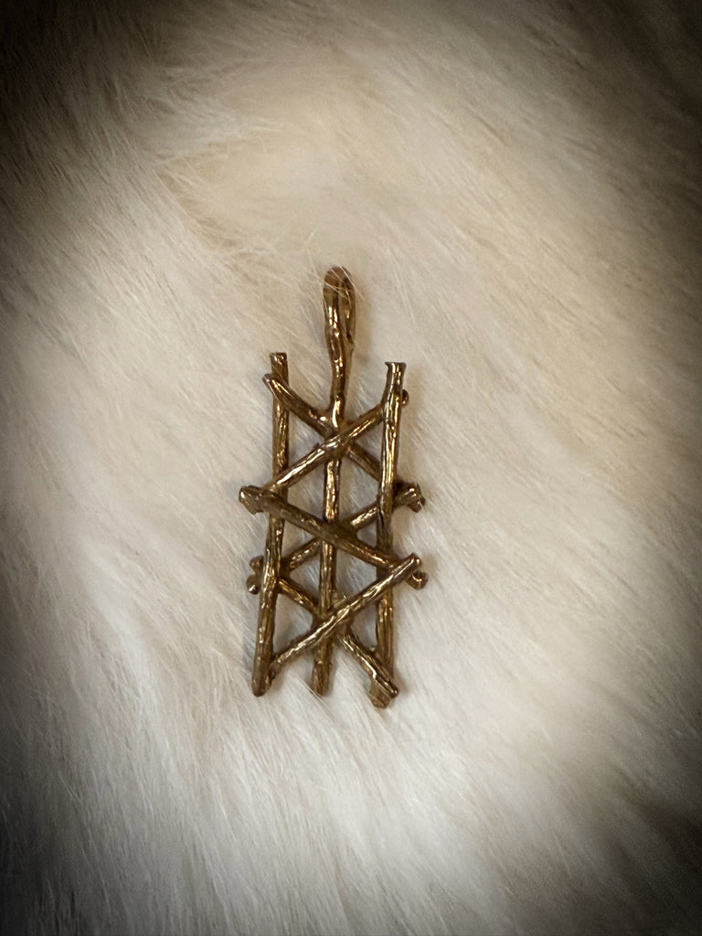 Bronze Web Of Wyrd Pendant