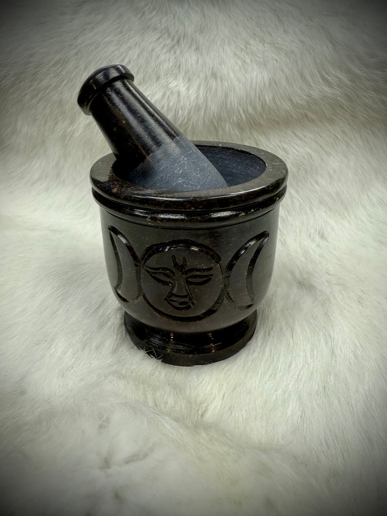 Triple Moon Mortar and Pestle
