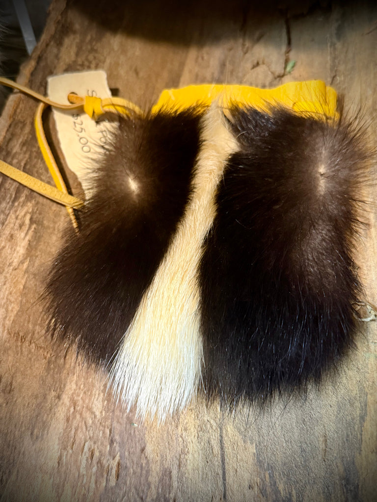 Skunk Fur Pouch
