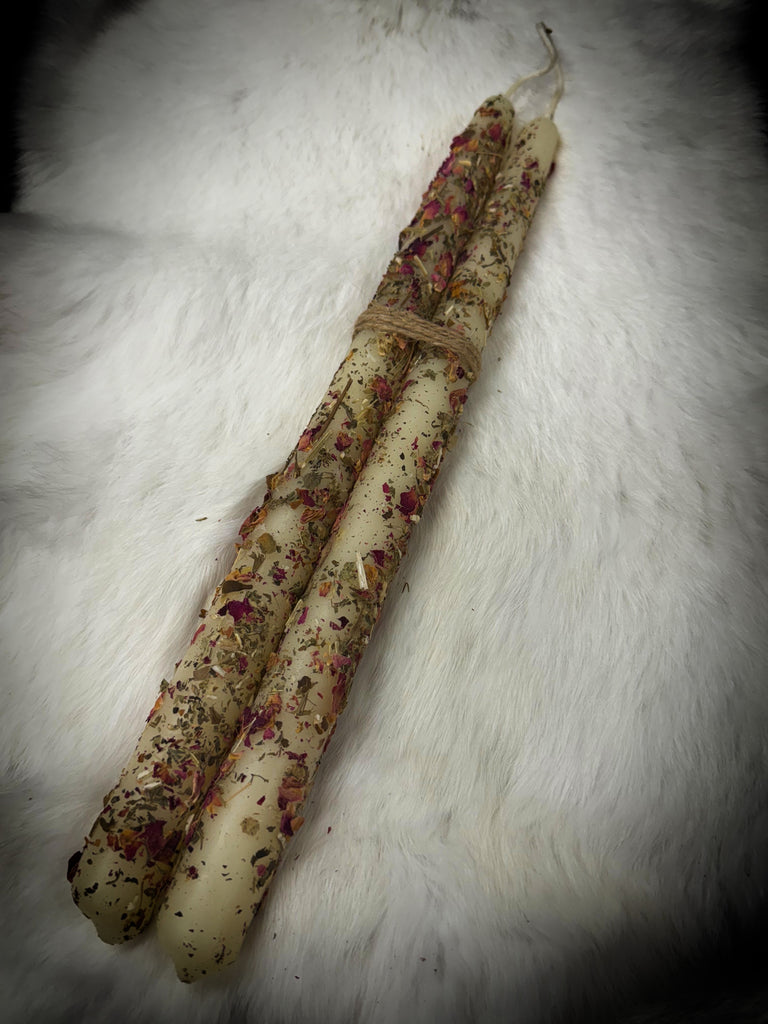 100% Beeswax Taper -Spirit Communication