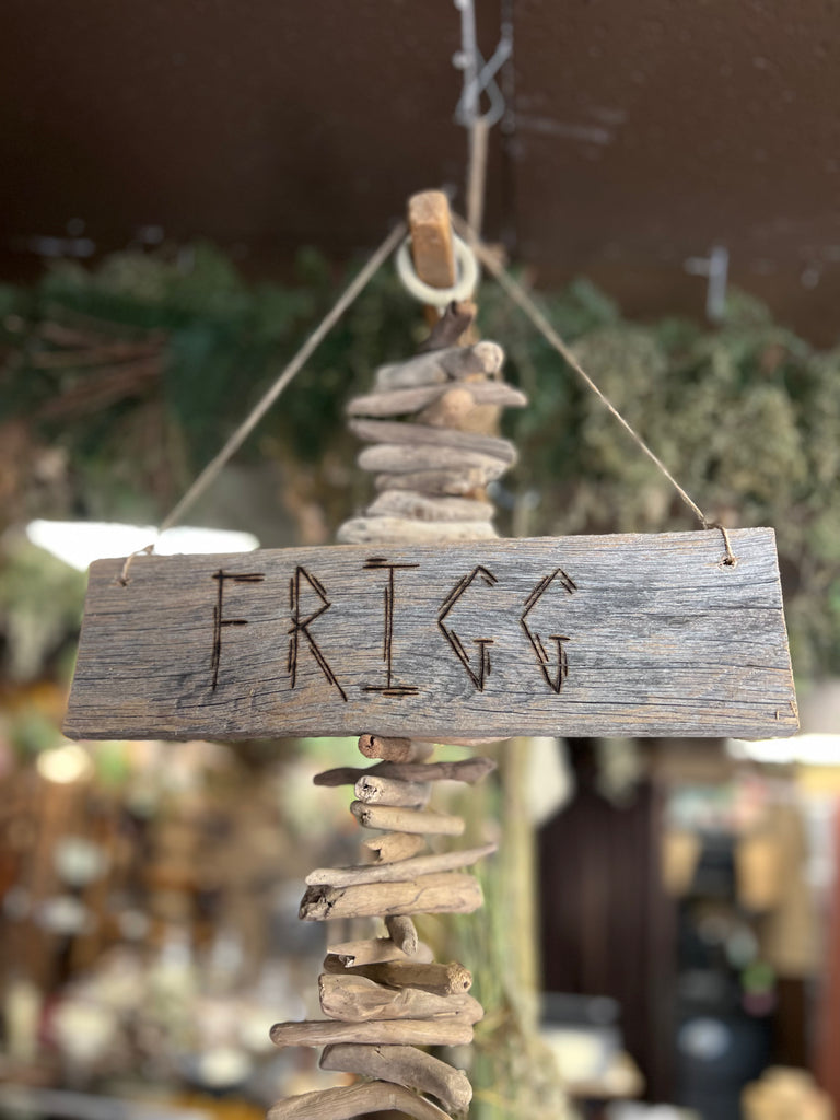 Custom Woodburned Sign - Frigg