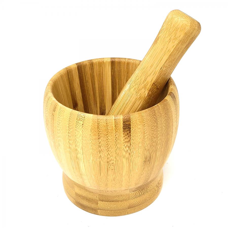 Wooden Mortar & Pestle Set
