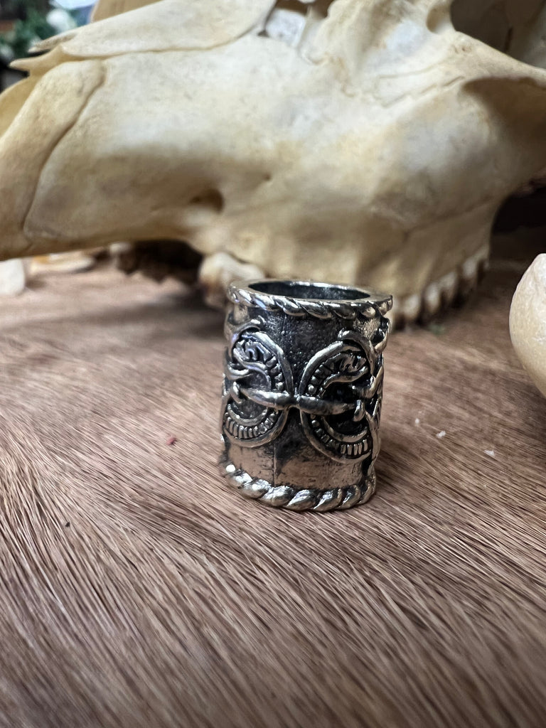 Large Norse Viking Dragon Beard Bead