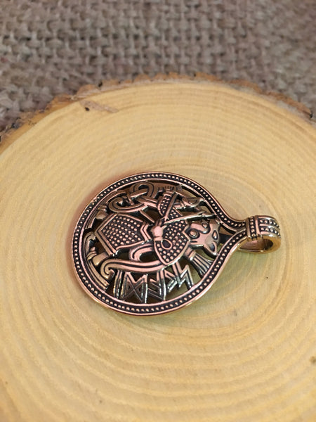 Bronze Skadi Pendant