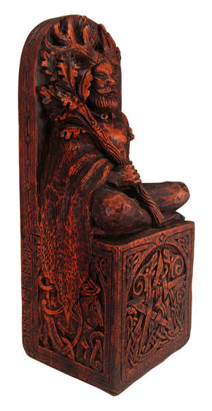 Seated God Statue - (Wood Finish)