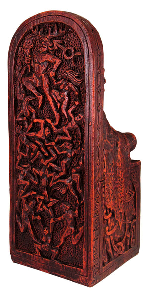Seated God Statue - (Wood Finish)