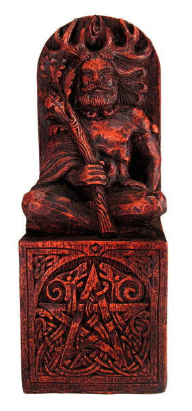Seated God Statue - (Wood Finish)