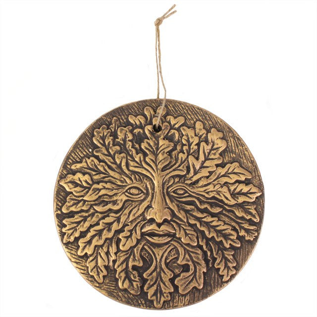 Bronze Terra Cotta Green Man Plaque