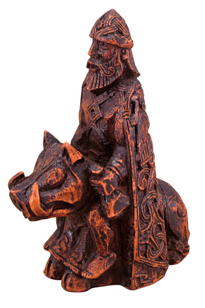 Freyr Figurine - Wood Finish