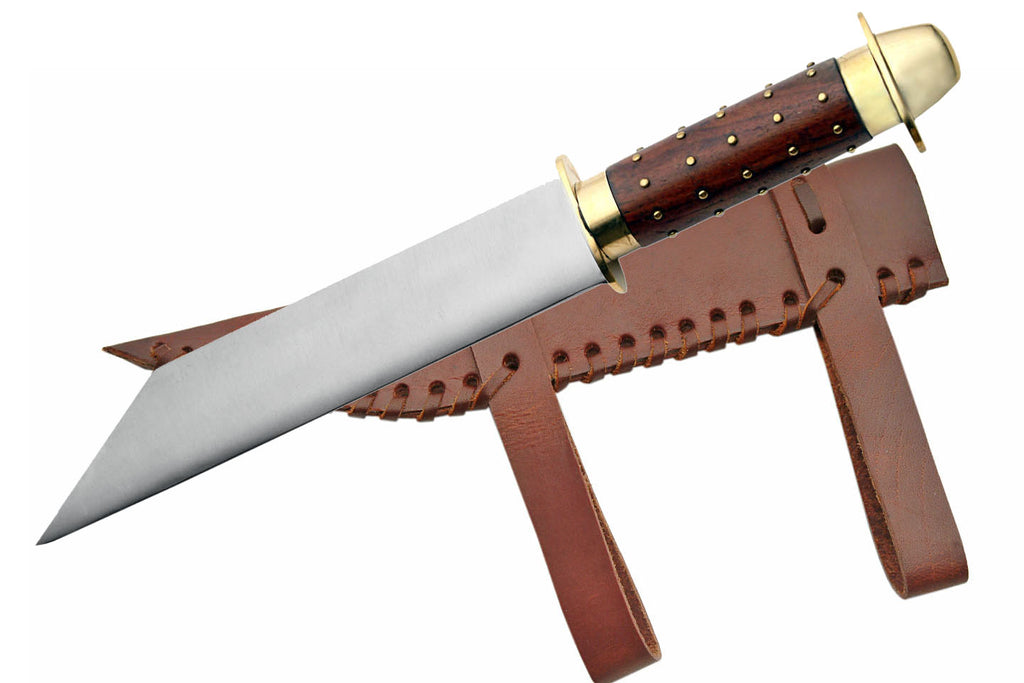 Studded Wooden Handle Seax Blade (Religious Ceremonial Item)