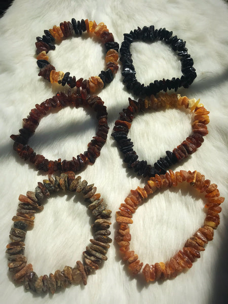 Baltic Amber Bracelet - Raw