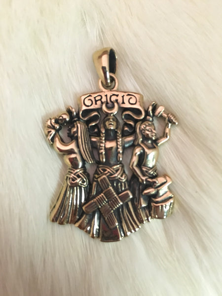 Brigid Pendant (Bronze)