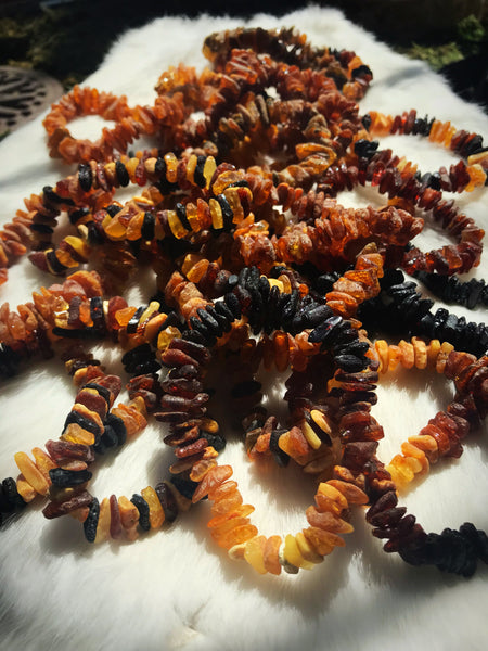 Baltic Amber Bracelet - Raw