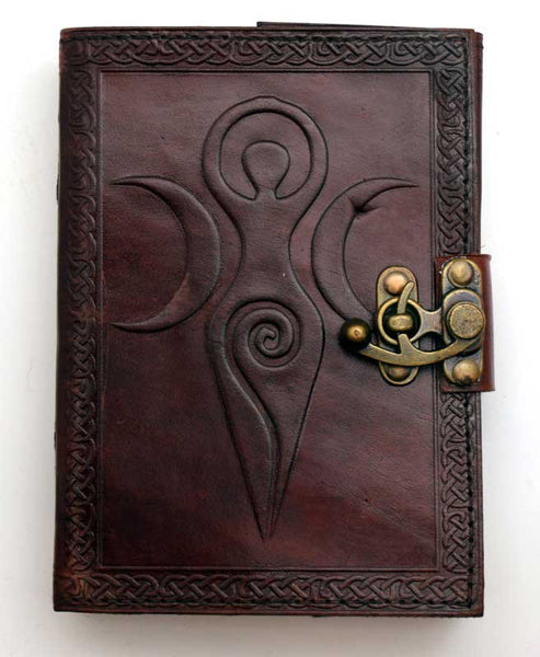 Leather Journal - Maiden Mother Moon