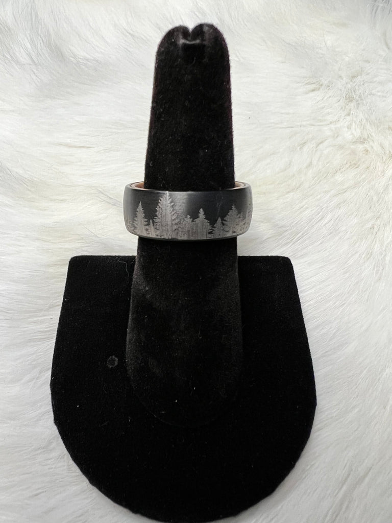 Black Forest Tree Band Ring