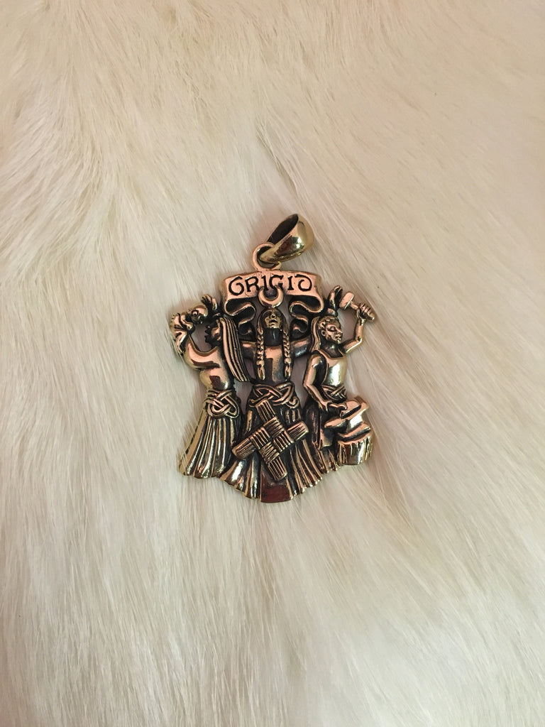 Brigid Pendant (Bronze)