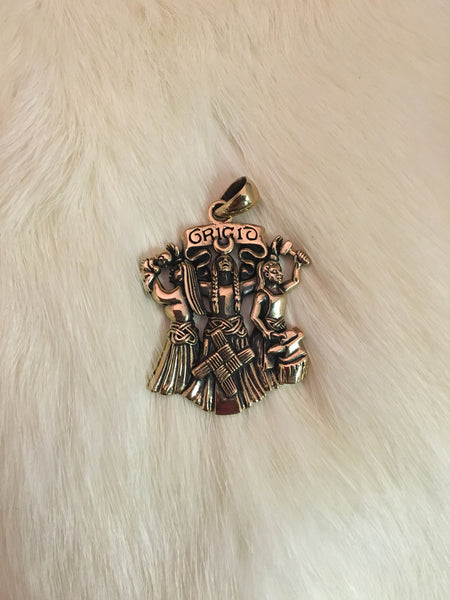 Brigid Pendant (Bronze)