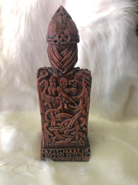 Thor Seated with Hammer Statue