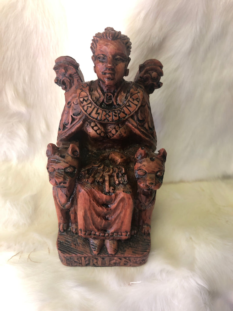 Seated Freya Statue