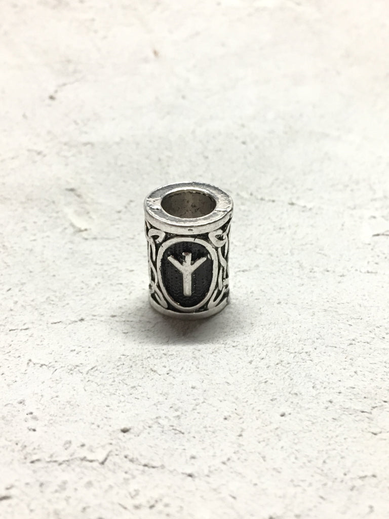 Rune Beard Bead - Algiz/Elhaz