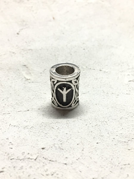 Rune Beard Bead - Algiz/Elhaz