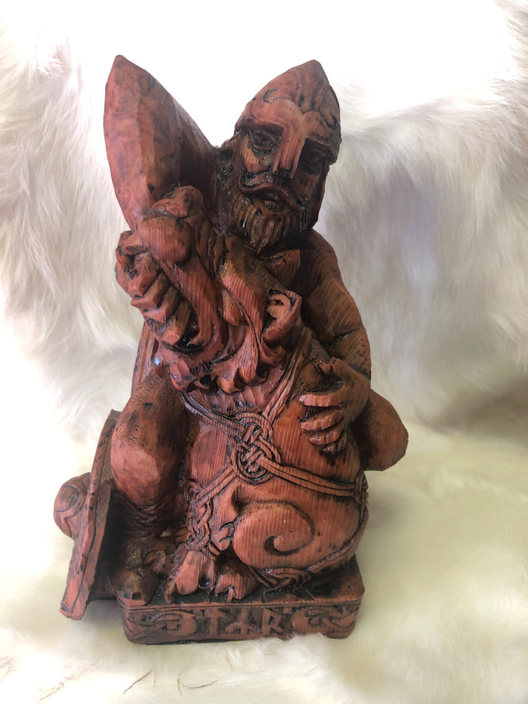 Seated Tyr Statue