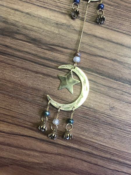 3 Part Stars and Moon Wind Chime