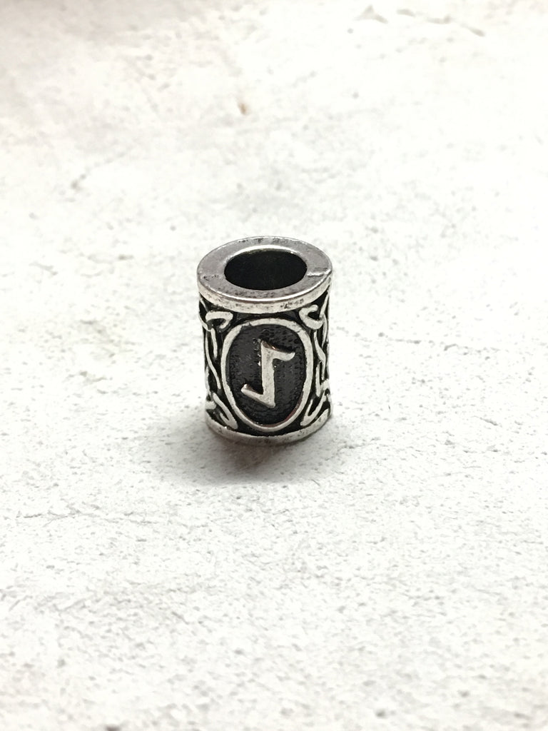 Rune Beard Bead - Eihwaz