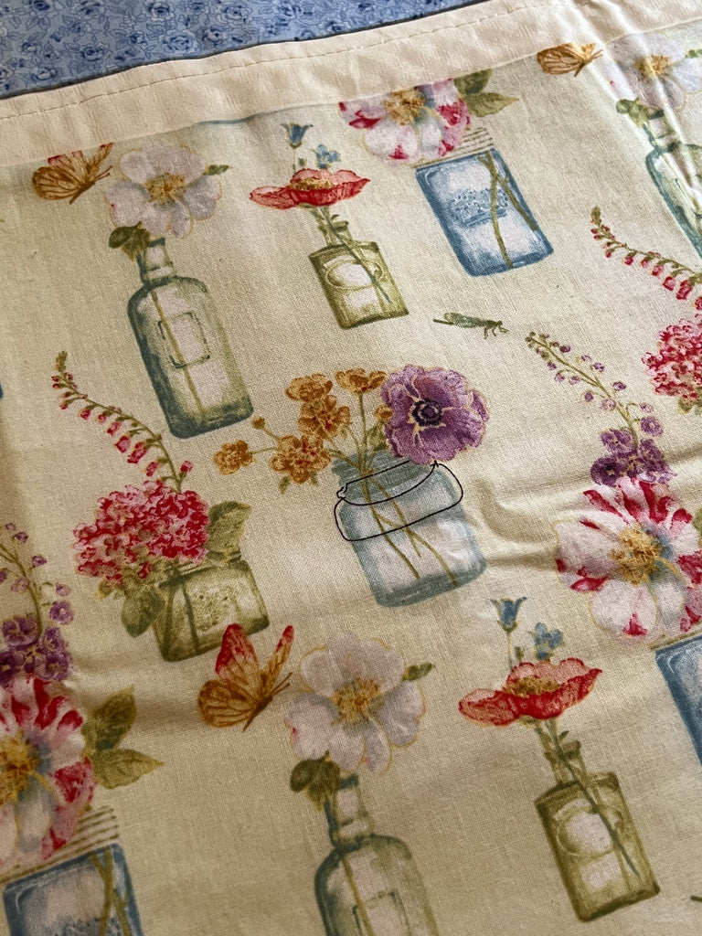 Custom Altar Cloth/Table Runner - Flowers in Mason Jars