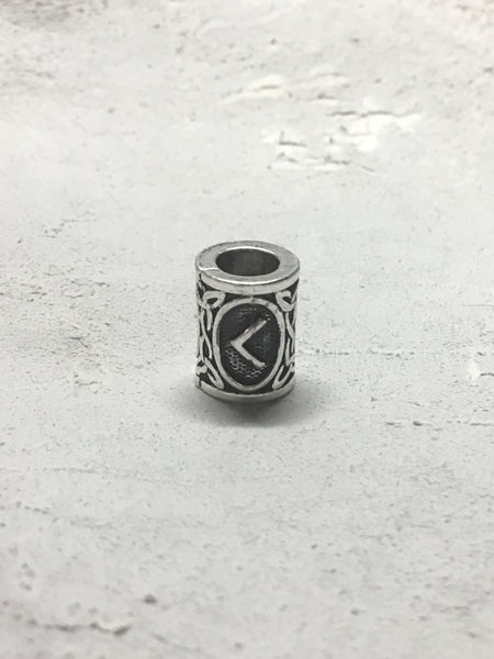 Rune Beard Bead - Kenaz