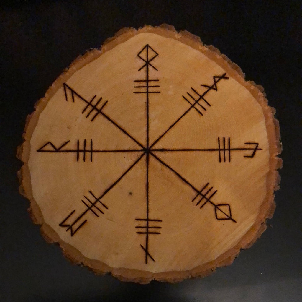 Large Norse Altar Disc - Protection Stave