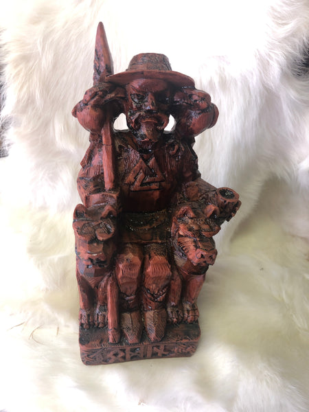 Seated Odin Statue