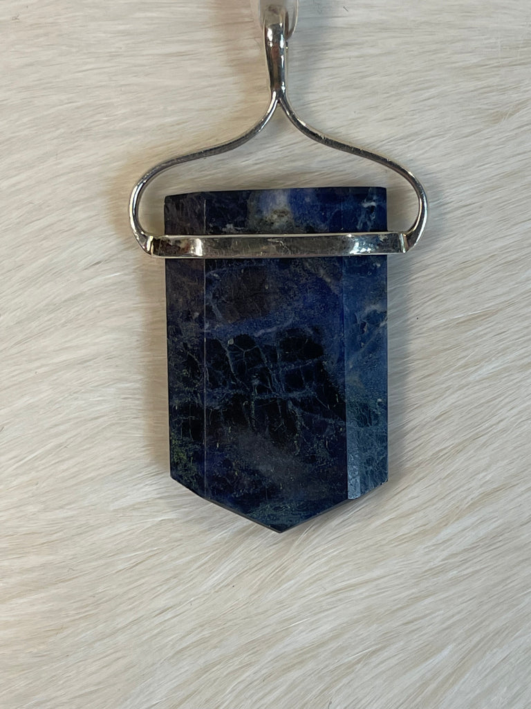 Sterling Silver and Sodalite Pendant