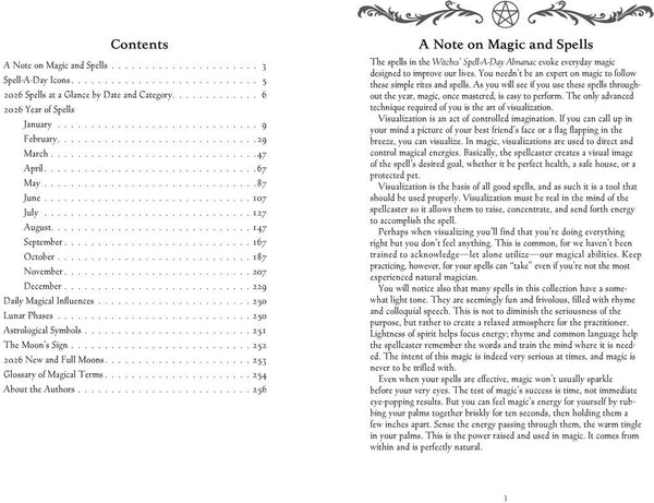 Llewellyn's 2026 Witches' Spell-A-Day Almanac