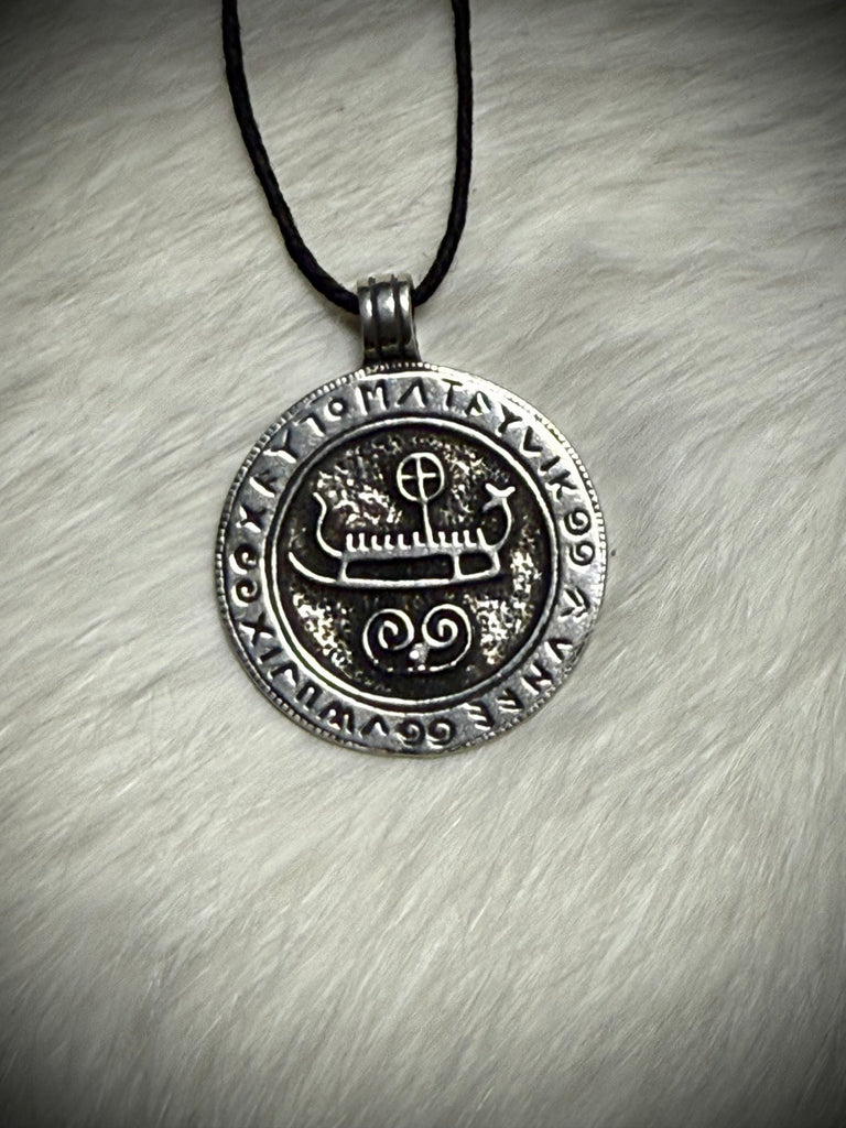 Viking Ship Pendant Necklace