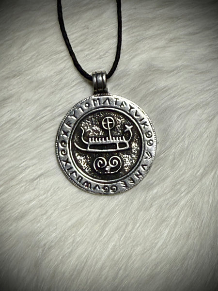 Viking Ship Pendant Necklace