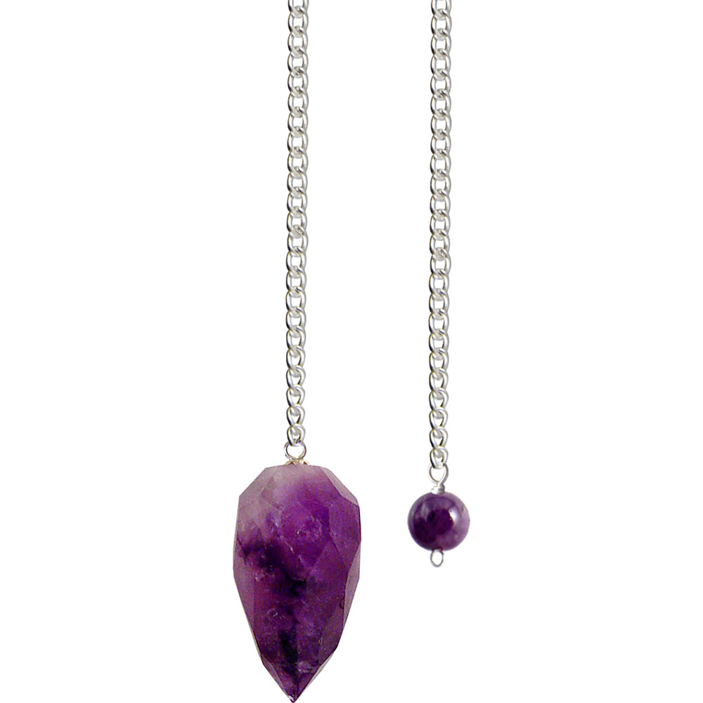 Faceted Amethyst Pendulum