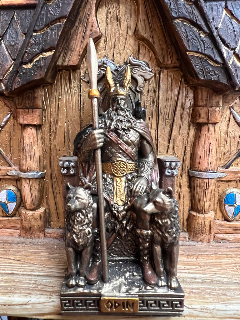 Bronze Finish Odin Figurine