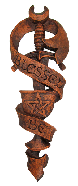 Chalice and Blade Plaque - Wood finish