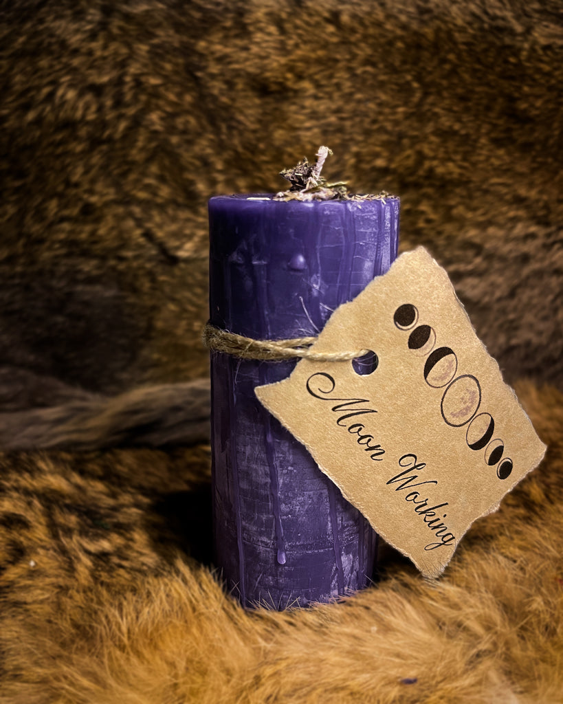 100% Beeswax Candle - Moon Working