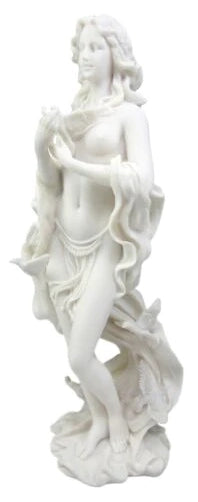 Aphrodite with Doves Statue- White