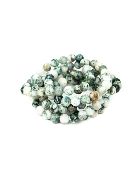Tree Agate Bracelet - 8mm