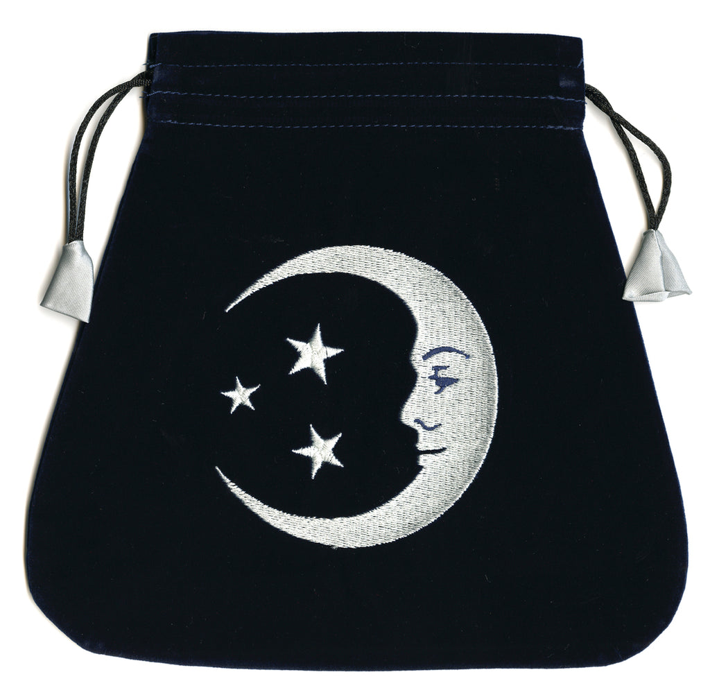 Moon Embroidered Tarot Bag