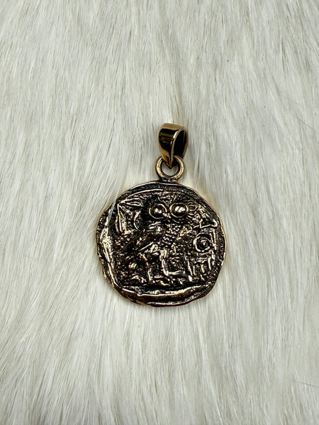 Athena Pendant - Bronze